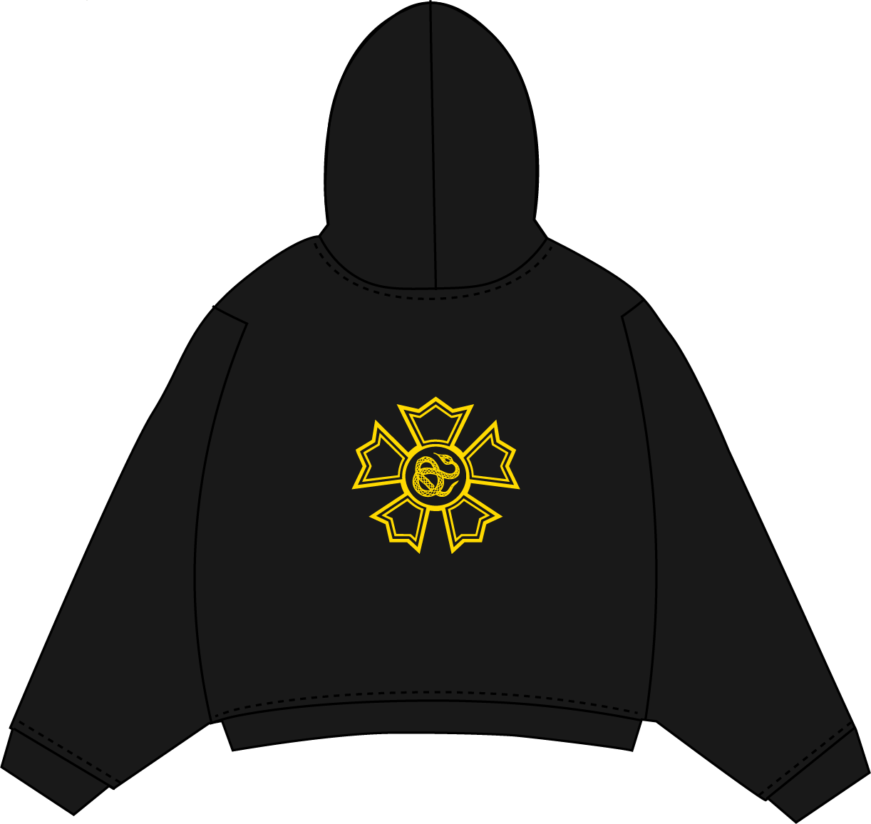 SIGMA NU HOODIE BLACK YELLOW