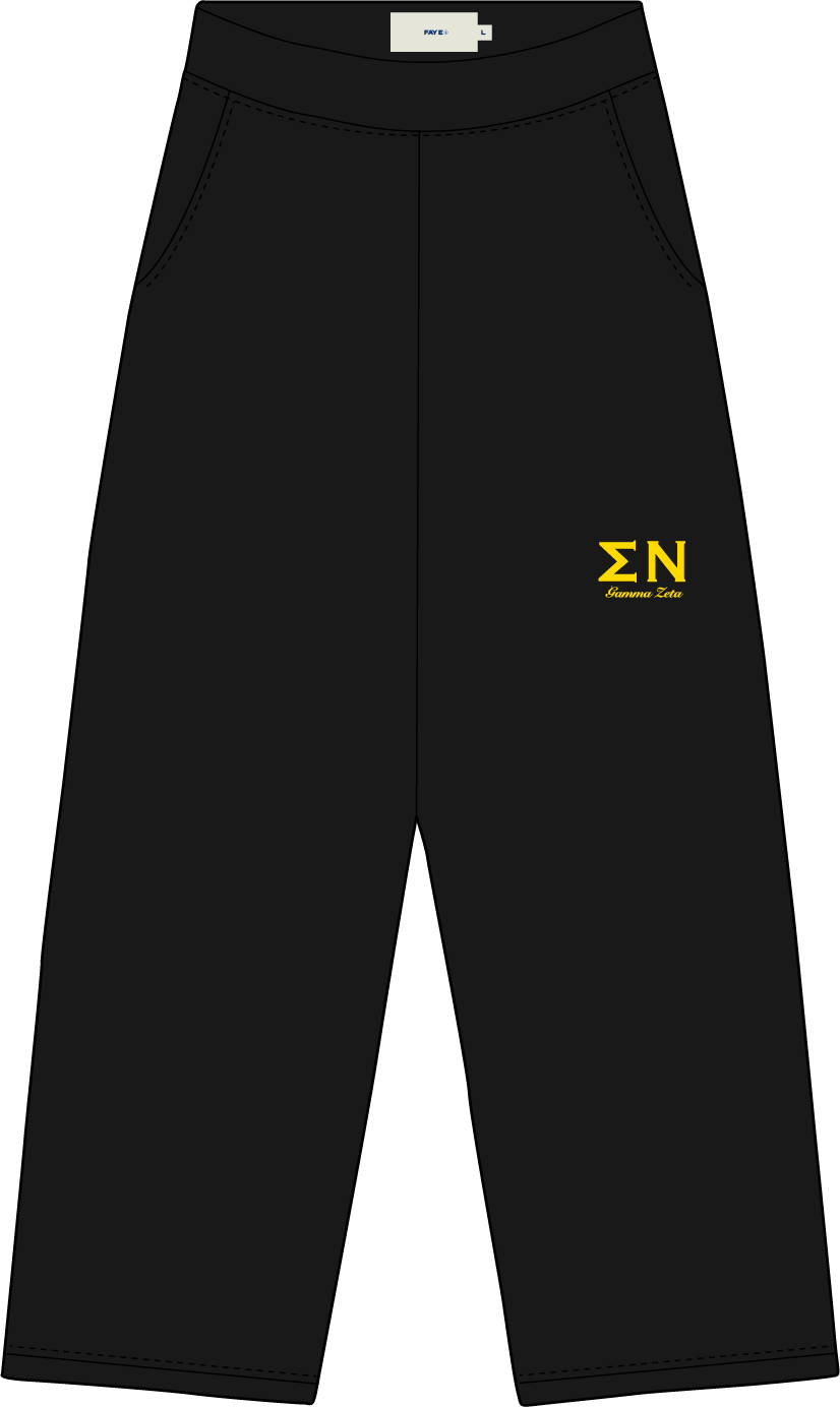 SIGMA NU SWEATPANTS BLACK YELLOW