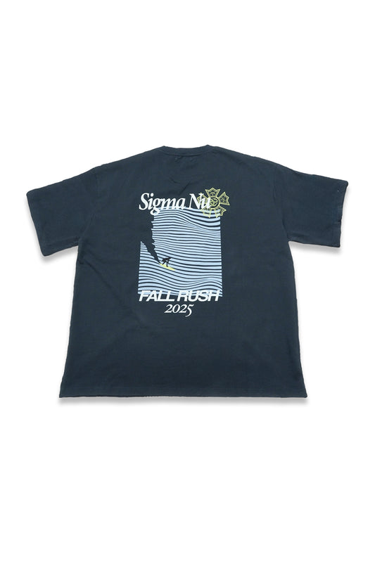CAL POLY SIGMA NU TEE NAVY BLUE